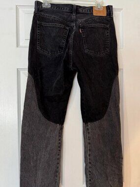 Women’s Levi 501 29x30 Two Tone Black jeans
